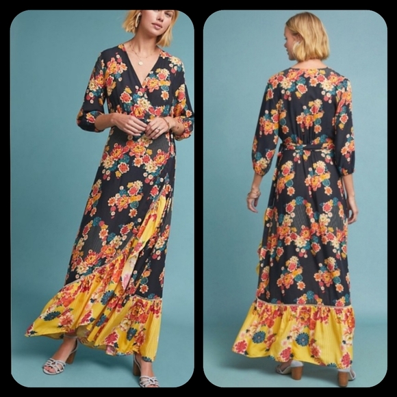 NWT Farm Rio Floral Wrap Dress XS - Picture 1 of 16